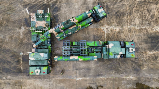Surface-to-air missile systems participate in comprehensive training