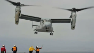 Japan opens Osprey base in southwestern prefecture